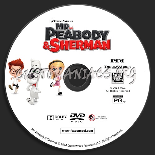 Mr. Peabody & Sherman dvd label