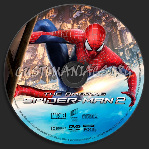 The Amazing Spider-Man 2 dvd label