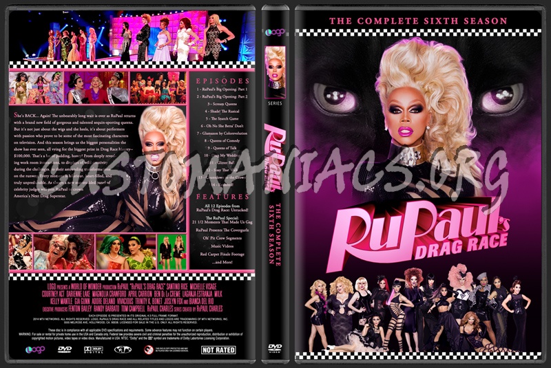 RuPaul's Drag Race - The Complete Sixth Season dvd cover