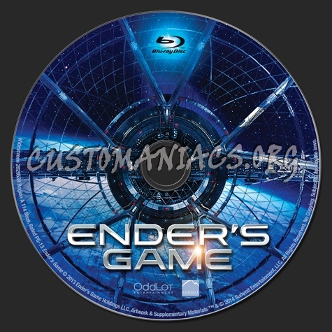 Ender's Game blu-ray label