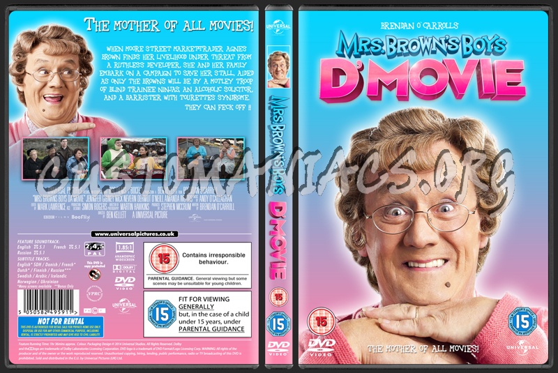 Mrs Browns Boys Da`Movie dvd cover