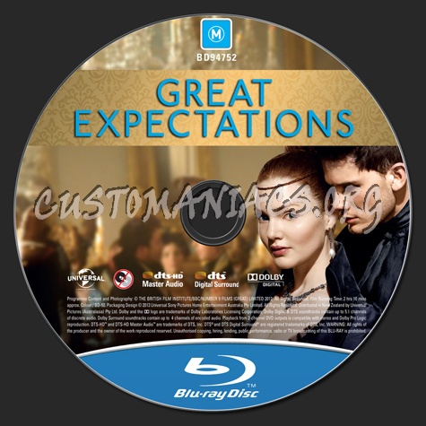 Great Expectations blu-ray label