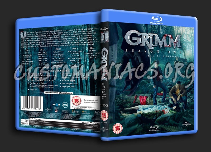 Grimm Season 1 blu-ray cover