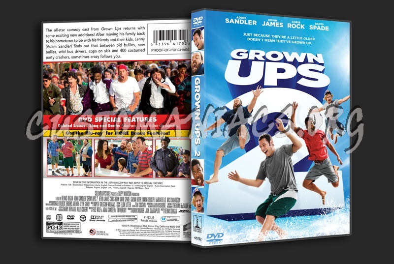 Grown Ups 2 dvd cover