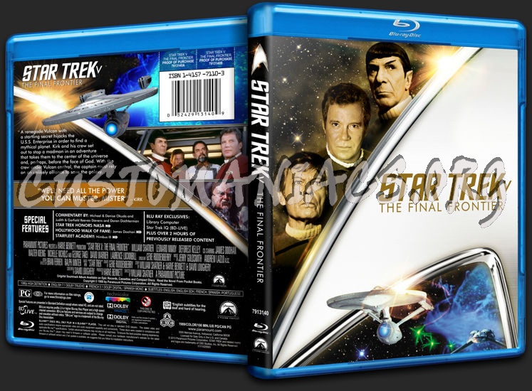 Star Trek V: The Final Frontier blu-ray cover