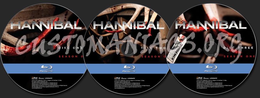 Hannibal Season 1 blu-ray label