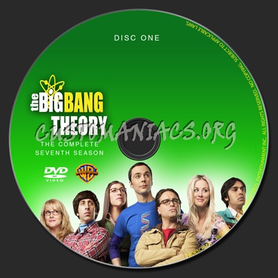 The Big Bang Theory Season Seven dvd label