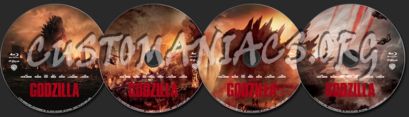 Godzilla (2014) blu-ray label