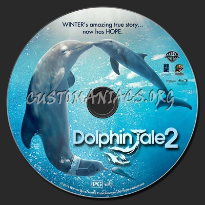 Dolphin Tale 2 blu-ray label