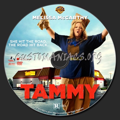 Tammy (2014) dvd label