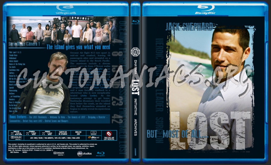 Lost Season 1 blu-ray cover