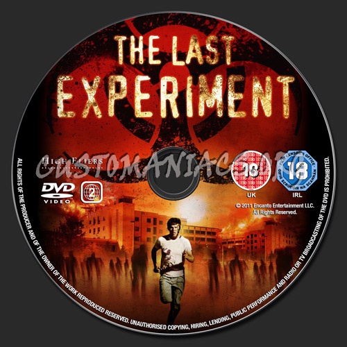 The Last Experiment (aka Bloodwork) dvd label