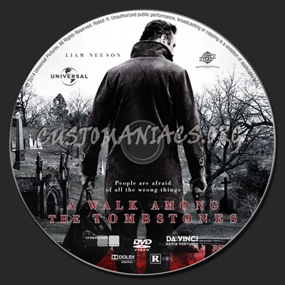 A Walk Among the Tombstones dvd label