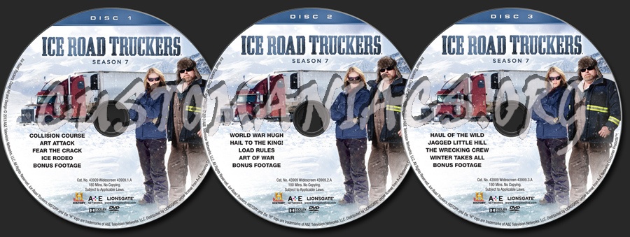 Ice Road Truckers Season 7 dvd label