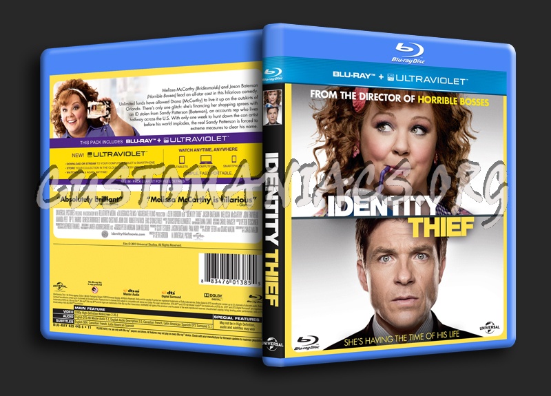 Identity Thief blu-ray cover