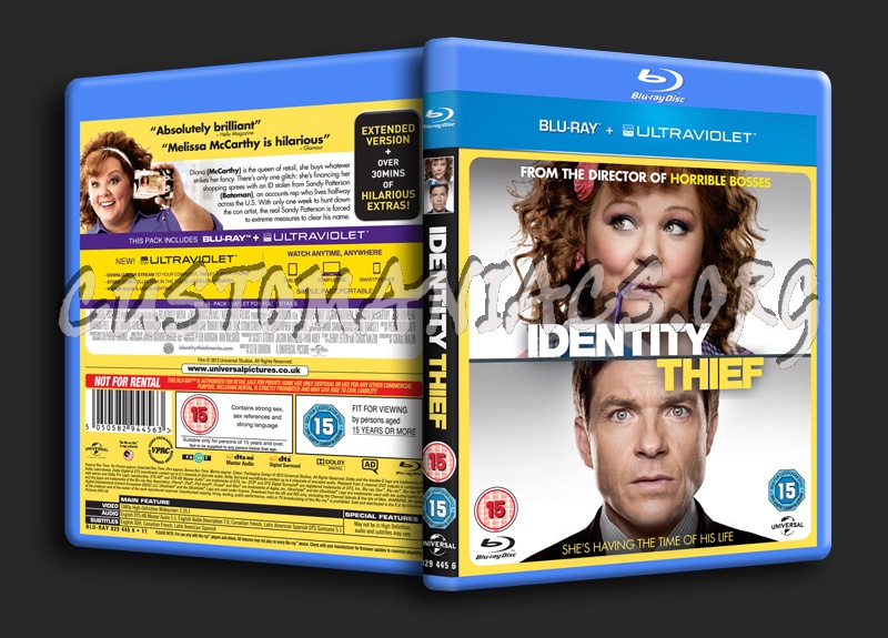 Identity Thief blu-ray cover