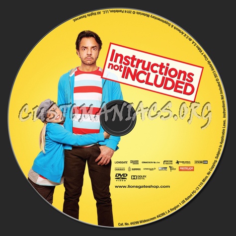 Instructions Not Included dvd label