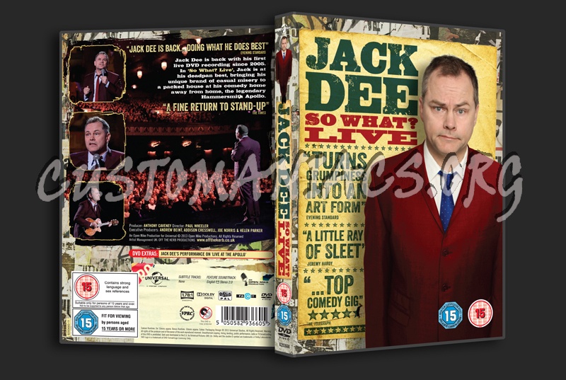 Jack Dee: So What?  Live dvd cover