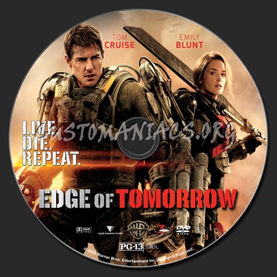 Edge Of Tomorrow dvd label