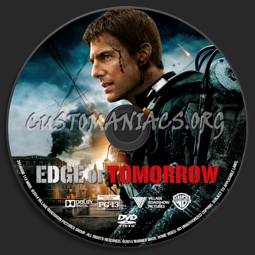 Edge Of Tomorrow dvd label