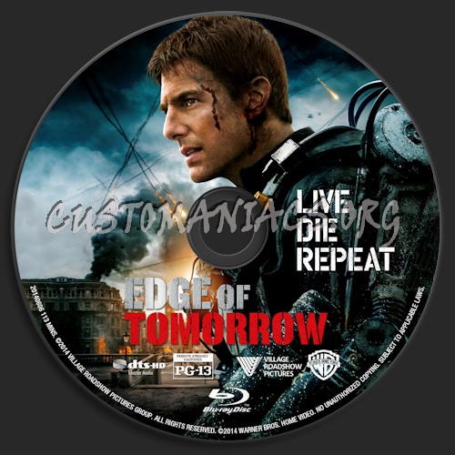 Edge Of Tomorrow blu-ray label