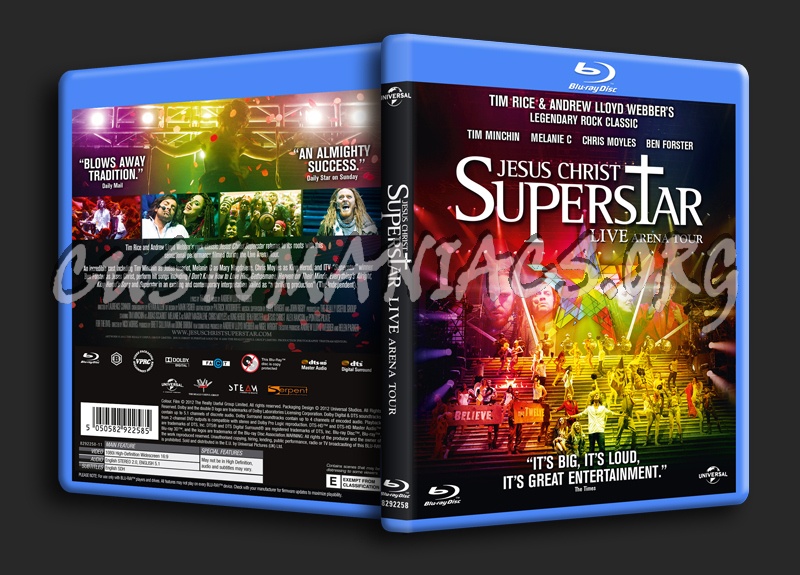 Jesus Christ Superstar Live Arena Tour blu-ray cover