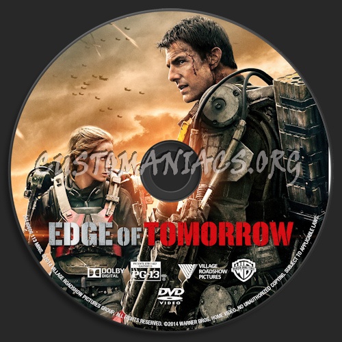 Edge Of Tomorrow dvd label