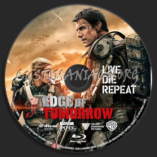 Edge Of Tomorrow blu-ray label