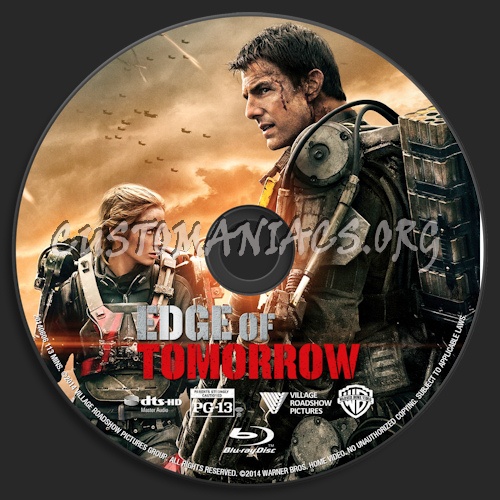 Edge Of Tomorrow blu-ray label