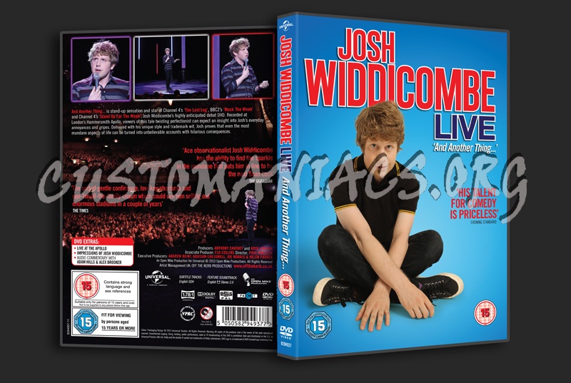 Josh Widdicombe Live And Another Thing dvd cover