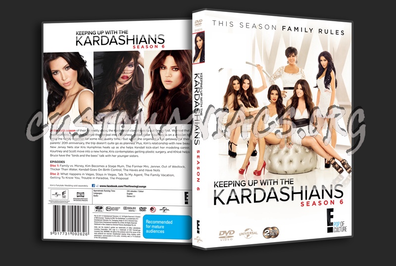 Keeping Up with the Kardashians Season 6 dvd cover