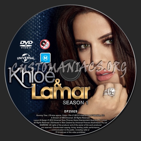 Khloe & Lamar Season 1 dvd label