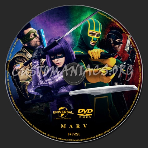 Kick-Ass 2 dvd label