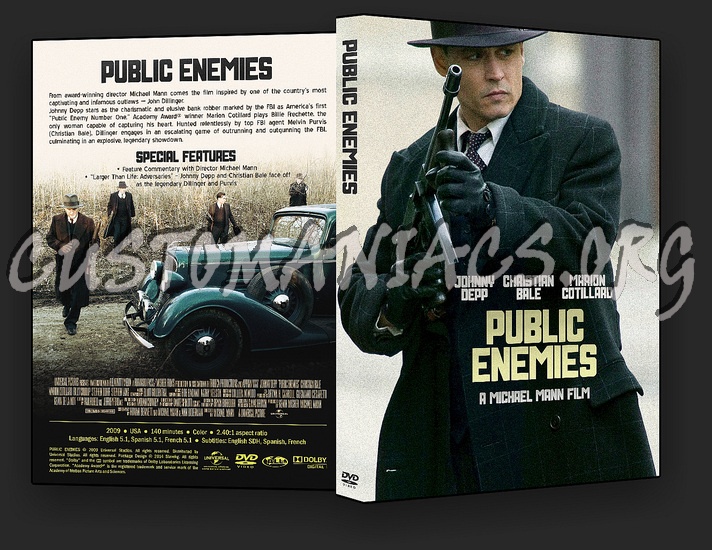 Public Enemies dvd cover