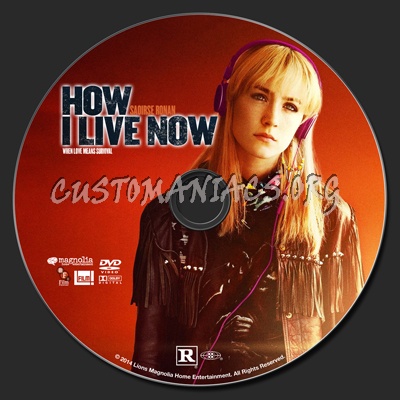 How I Live Now dvd label