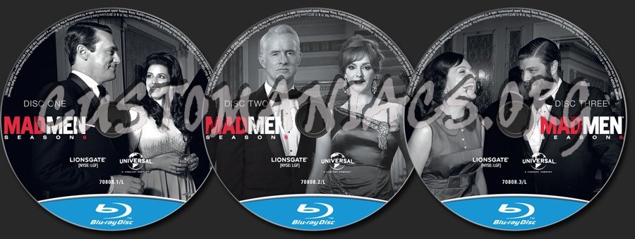 Mad Men Season 6 blu-ray label