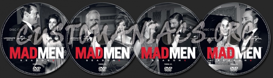 Mad Men Season 6 dvd label