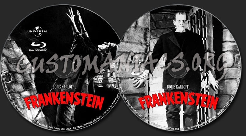 Frankenstein blu-ray label