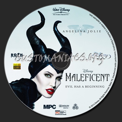 Maleficent blu-ray label