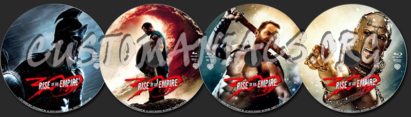 300: Rise of an Empire blu-ray label