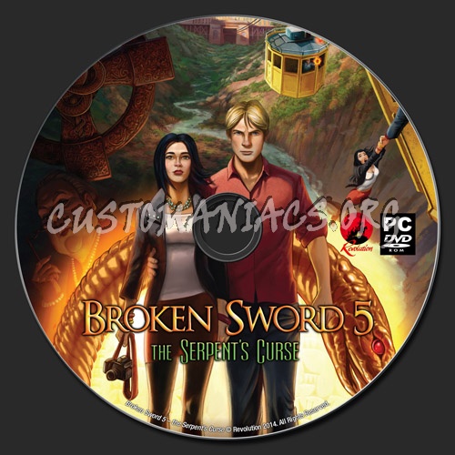 Broken Sword 5  the Serpents Curse PC dvd label