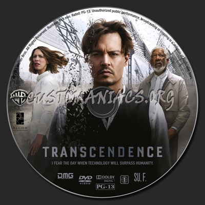 Transcendence dvd label