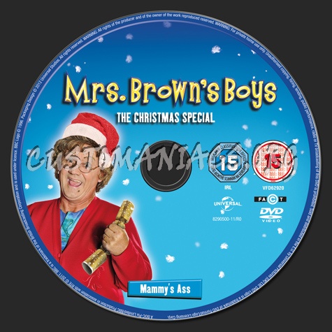 Mrs Brown's Boys The Christmas Special dvd label