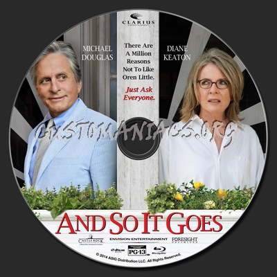 And So It Goes (2014) blu-ray label