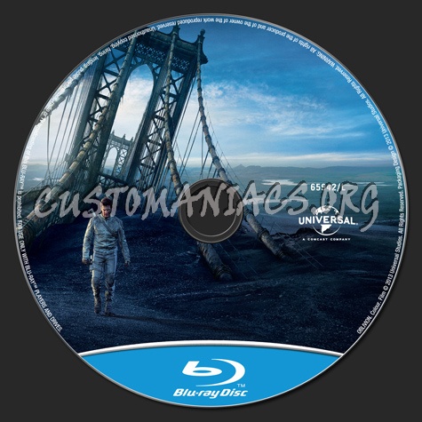 Oblivion blu-ray label