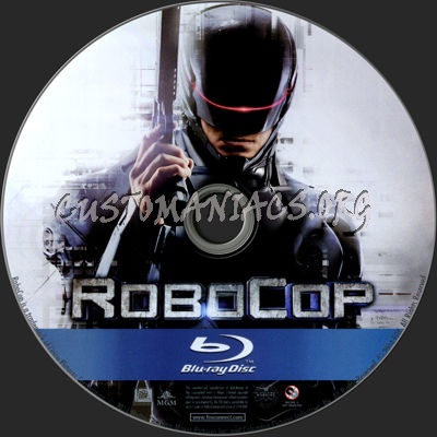 Robocop 2014 blu-ray label