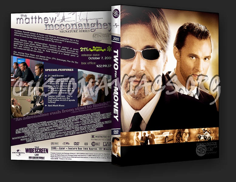 Two for the Money dvd cover