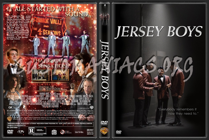 Jersey Boys (2014) dvd cover