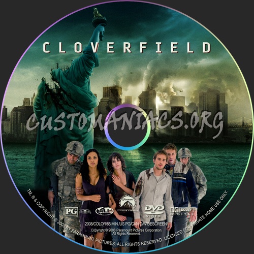 Cloverfield dvd label