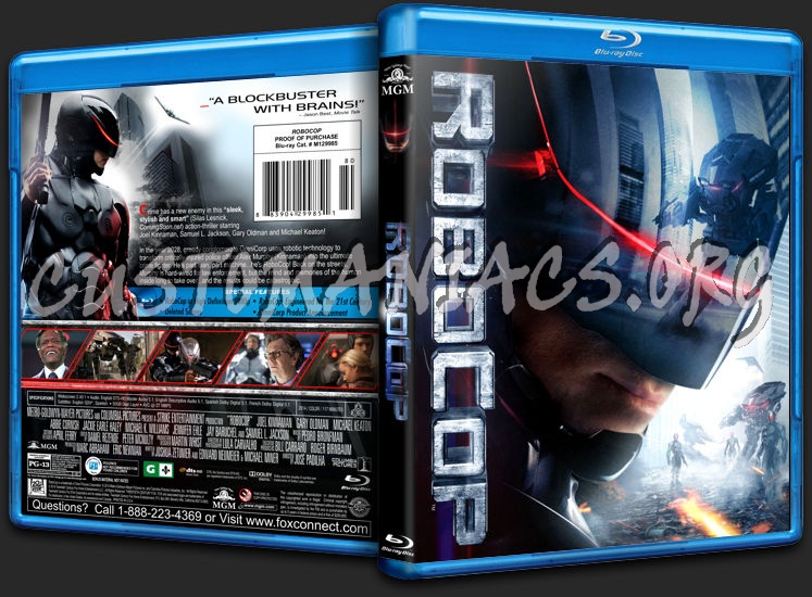 Robocop 2014 blu-ray cover